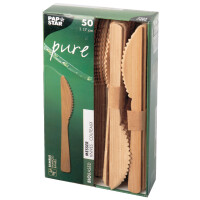 PAPSTAR Bambus-Messer "pure", Länge: 170...
