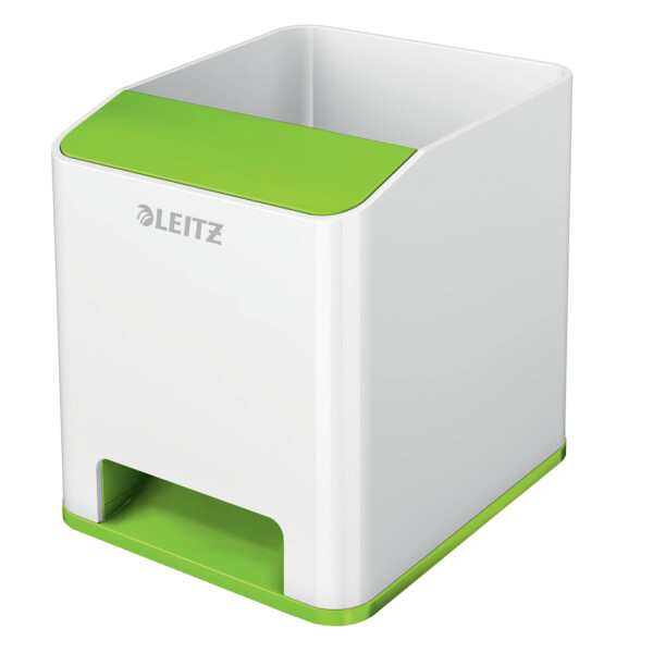 LEITZ Sound Stifteköcher WOW Duo Colour, 2 Fächer, gelb