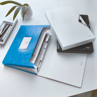 LEITZ Fächermappe WOW, A4, PP, 6 Fächer, schwarz
