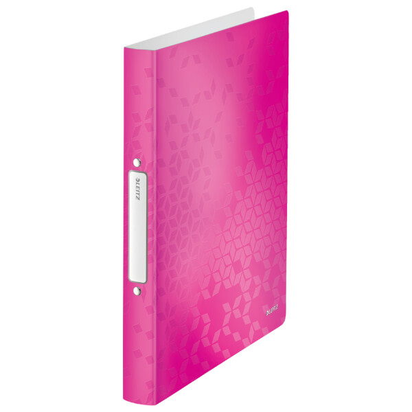 LEITZ Ringbuch WOW, DIN A4, PP, weiß, 4 Ringe
