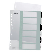 LEITZ Kunststoff-Register WOW, Zahlen, A4...