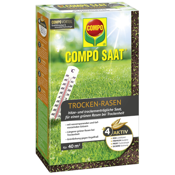 COMPO SAAT Trocken-Rasen, 1 kg für 40 qm