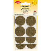 KLEIBER Filzgleiter, Durchmesser: 22 mm, weiß