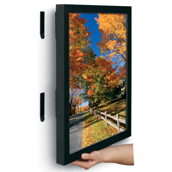 3M Command Bilder-Montagestreifen Strips, Größe: L, schwarz