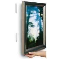 3M Command Bilder-Montagestreifen Strips, Größe: L, schwarz