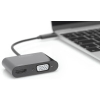 DIGITUS USB 3.1 Videoadapter, USB-C - HDMI VGA