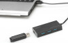 DIGITUS USB 3.0 Hub Super Speed, 4-Port, mit Netzteil
