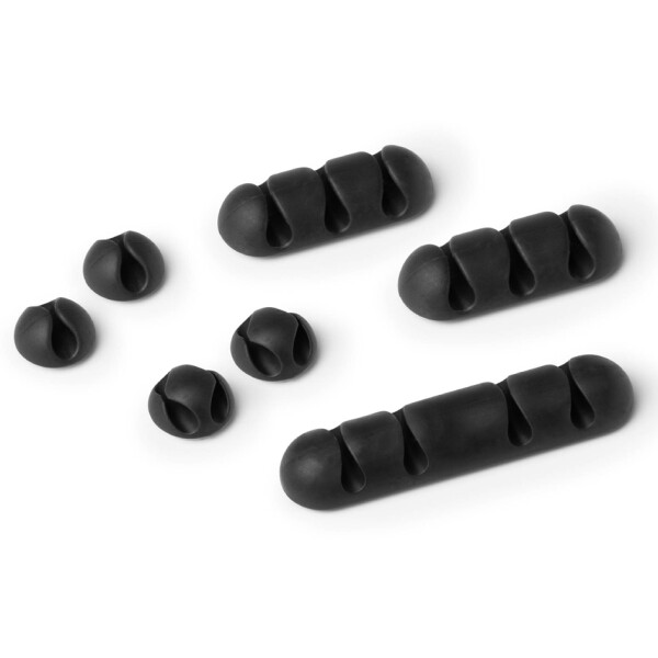 DURABLE Kabel-Clip CAVOLINE CLIP MIX, graphit, im Set