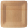 PAPSTAR Bambus-Teller "pure", eckig, 230 x 230 mm, 10er