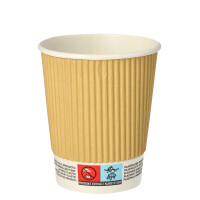 PAPSTAR Papp-Trinkbecher "pure" Ripple Wall,...