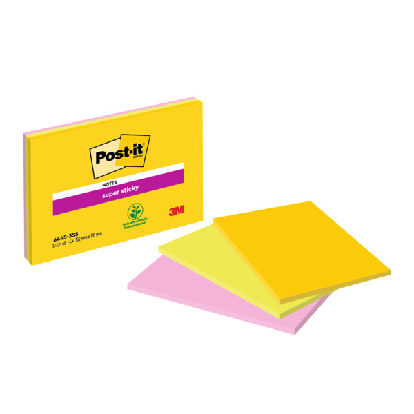 Post-it Haftnotizen super sticky Meeting Notes, 152 x 101 mm