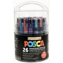POSCA Pigmentmarker "Pack XL Classique", 26er Set, sortiert