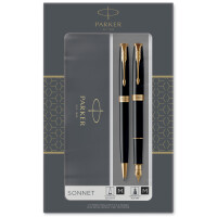 PARKER Schreibgeräte-Set SONNET Black Lacquer G.C.