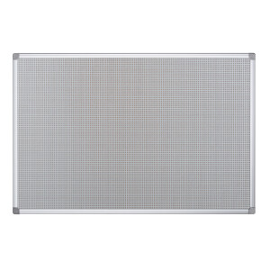 Filz 600 x 450 mm grau Bi-Office Kombitafel Weißwand weiß 