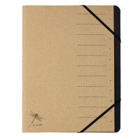 PAGNA Ordnungsmappe "Pur", 12 Fächer, natur