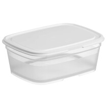 GastroMax Frischhaltedose, 0,8 Liter, transparent weiß