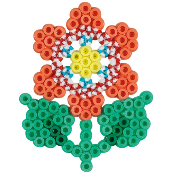 Hama B&uuml;gelperlen midi "Streifenperlen - Blume", im Blister