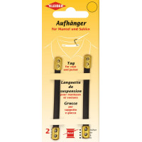 KLEIBER Mantel-Aufhänger, Kunstleder, schwarz