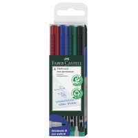 FABER-CASTELL NonPermanent-Marker MULTIMARK F, 4er Etui