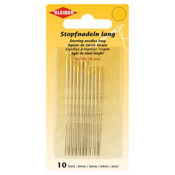 KLEIBER Stopfnadel-Set, lang, 10-teilig