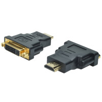 DIGITUS HDMI Adapter, HDMI-A - DVI-I, schwarz