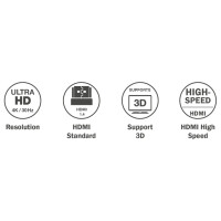DIGITUS Verlängerungskabel High Speed, HDMI-A, 2,0 m