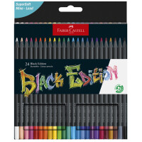 FABER-CASTELL Dreikant-Buntstifte Black Edition, 36er Etui