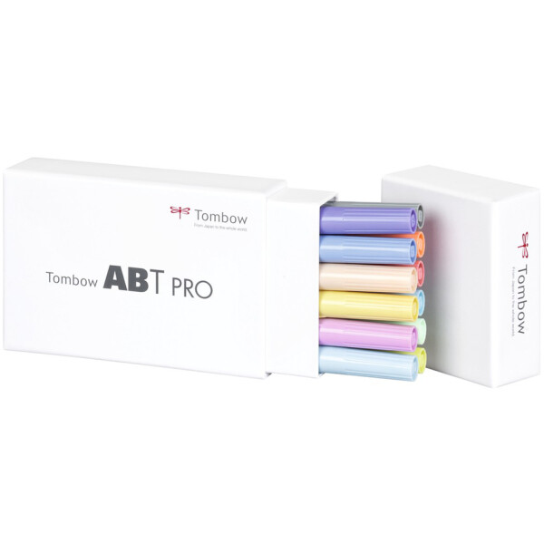 Tombow Marker ABT PRO, alkoholbasiert,12er Set Pastel Colors