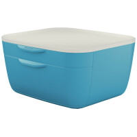 LEITZ Schubladenbox Cosy, 2 Schübe, blau hellgrau