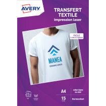 AVERY T-Shirt Transferfolie, DIN A4, weiß