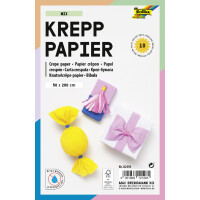 folia Krepppapier-Rollen BASIC, 500 mm x 2 m, sortiert