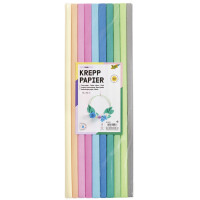 folia Krepppapier-Rollen BASIC, 500 mm x 2 m, sortiert
