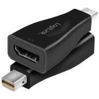 LogiLink 4k Mini DisplayPort - HDMI Adapter, schwarz