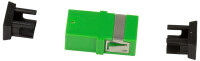 LogiLink LWL Kupplung, SC-Simplex APC, ohne Flansch, grün