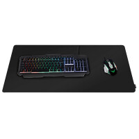 LogiLink Gaming Maus Pad, vernähte Kanten, Größe XXL,schwarz