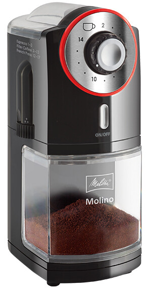 Melitta Kaffeemühle "MOLINO", schwarz rot