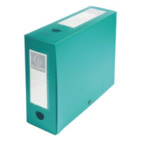 EXACOMPTA Archivbox mit Druckknopf, PP, 100 mm, grün