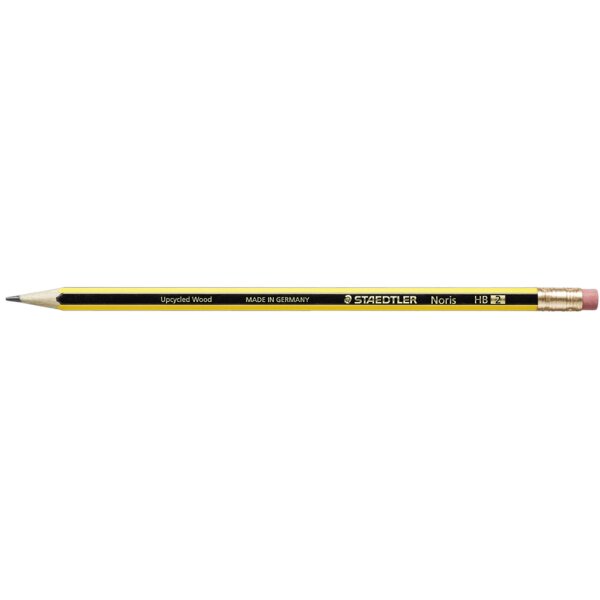 STAEDTLER Bleistift Noris mit Radierer, sechseckig