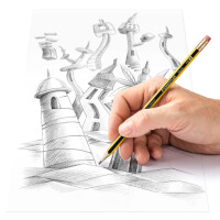 STAEDTLER Bleistift Noris mit Radierer, sechseckig