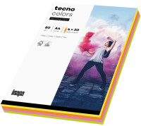 tecno Multifunktionspapier colors, A4, 80 g qm, Neonfarben