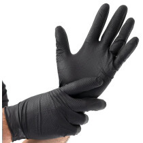 HYGOSTAR Nitril-Handschuh "POWER GRIP", XL, schwarz