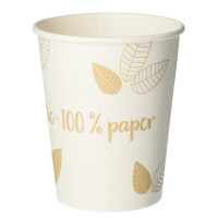 PAPSTAR Papp-Trinkbecher "pure" ZERO, 0,18 l, beige taupe