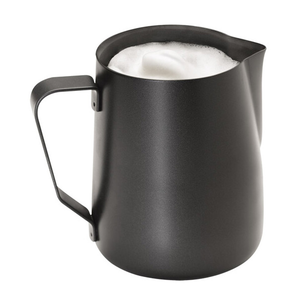 APS Milch- Universalkanne, Edelstahl schwarz, 0,6 l