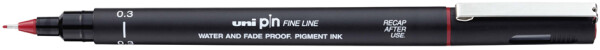 uni-ball Fineliner PIN 03200 B, rot