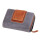 MIKA Damengeldbörse, aus Leder, Farbe: grau-braun