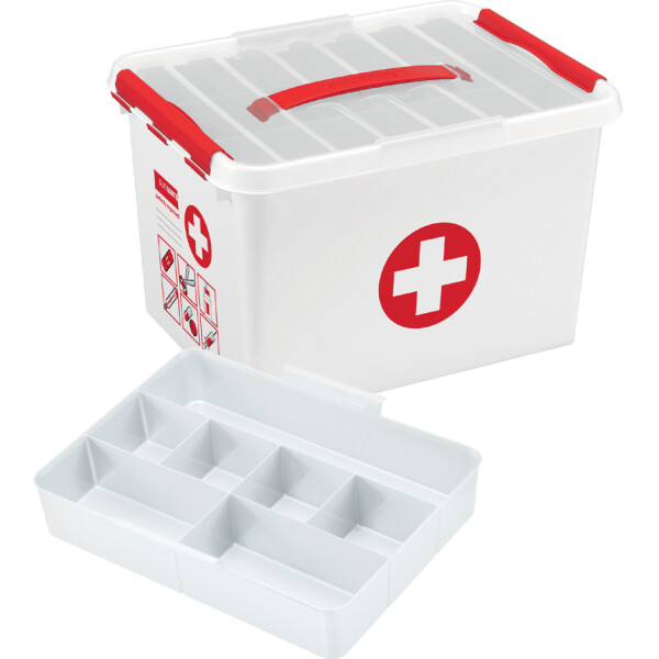 helit Aufbewahrungsbox "the q-line" - Erste Hilfe, 22 Liter