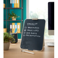 LEITZ Glas-Notizboard Cosy für den Schreibtisch, grau