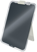 LEITZ Glas-Notizboard Cosy für den Schreibtisch, grau