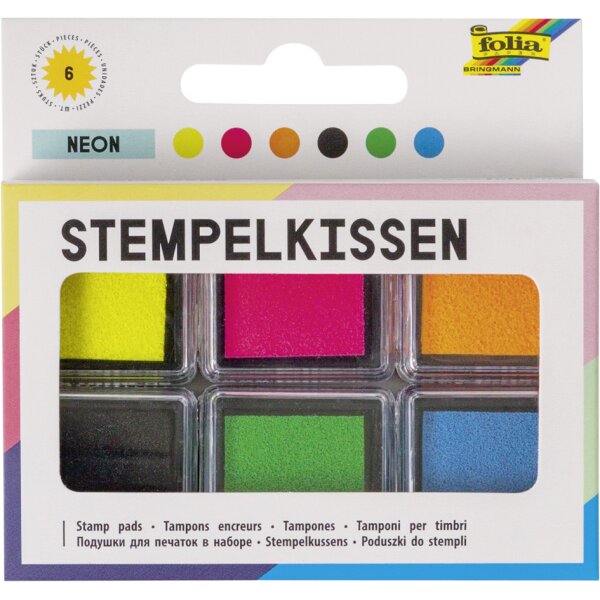 folia Stempelkissen Set "Metallic", 6-farbig sortiert