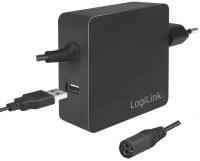 LogiLink Universal Netzteil für Notebook, 70 Watt, USB-Port